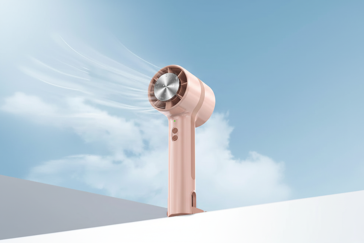Mini ventilateur rechargeable de poche - Bannière